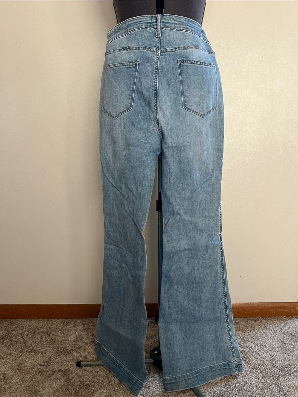 Altar'd State Light Blue High-Rise Wide-Leg Jeans - Picture 5 of 7